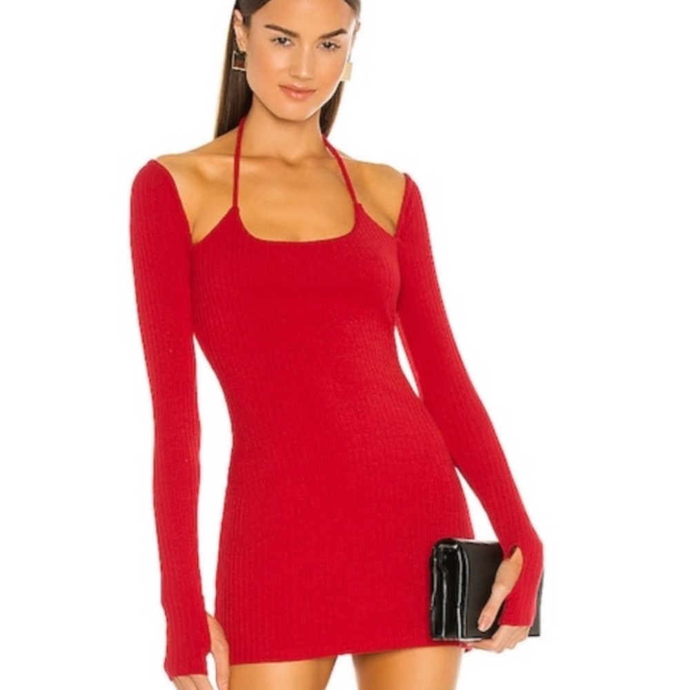 H:ours Julie Mini Dress in Red